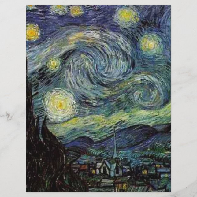 La Nuit étoilée par Vincent van Gogh. (Devant)