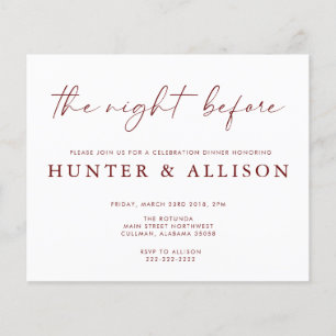 La nuit précédente Invitation