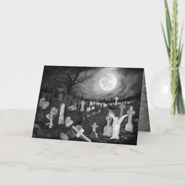 La nuit sur le cimetière - Angel avec Diable (Devant)