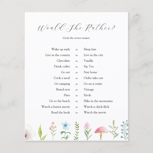 La nuptiale préférerait-elle jouer (Devant)