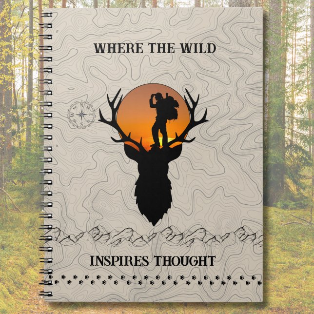 Là où la nature inspire la réflexion Journal de la (Where The Wild Inspires Thought Wilderness Journal)