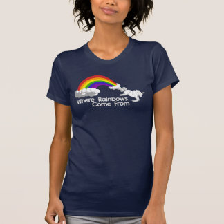 Là où les arcs-en-ciel viennent des T-shirts