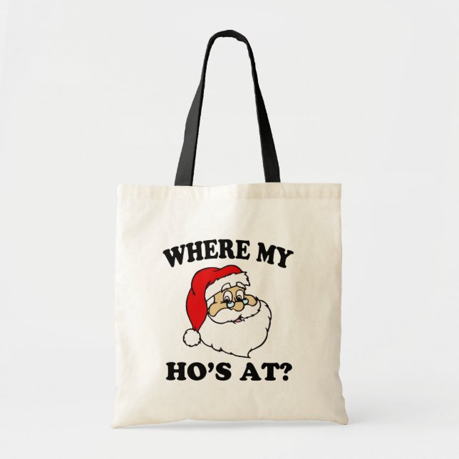 Là où mon Ho au sac drôle de Père Noël de Noël (Devant)