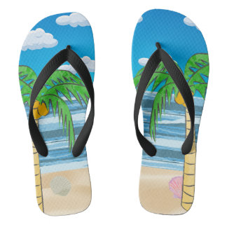 La paire de tongs de plage
