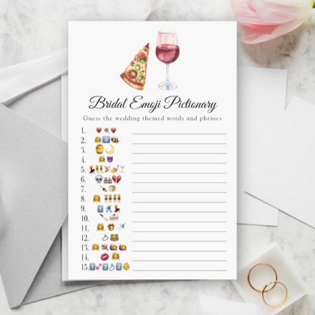 La paire parfaite jeu de mariage emoji pictionary (Créateur téléchargé)