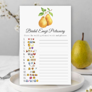 La paire parfaite Pictionary de mariage emoji