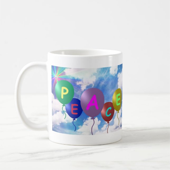 La paix monte en ballon la tasse (Gauche)
