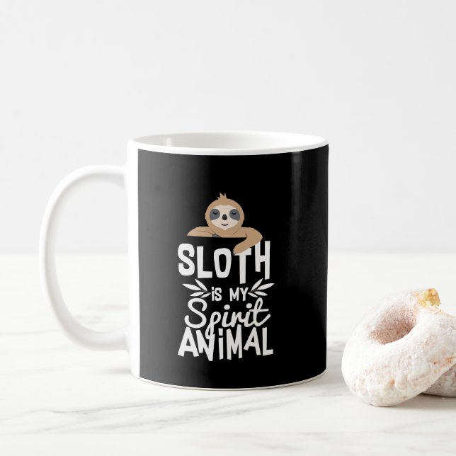 La paresse est ma tasse mignonne drôle animale de (Avec donut)
