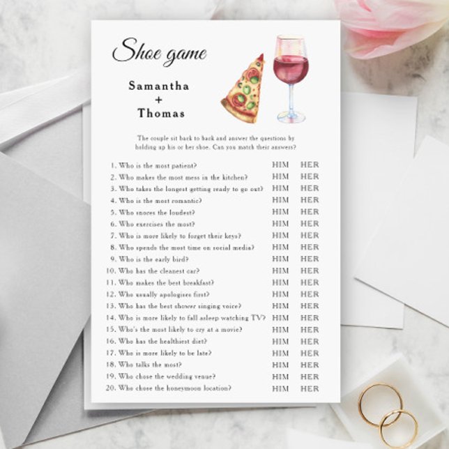 La parfaite paire nuptiale douche Chaussure jeu (Créateur téléchargé)