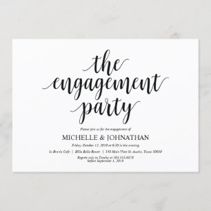 La partie d'engagement, les invitations de la part