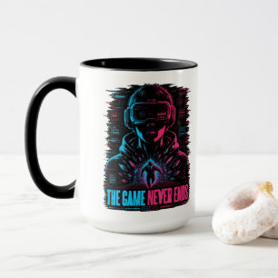 La partie ne se termine jamais Mug Cyberpunk VR