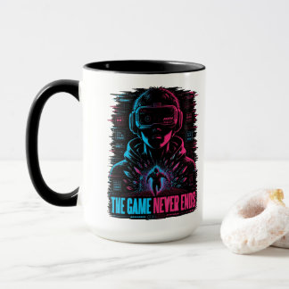 La partie ne se termine jamais Mug Cyberpunk VR