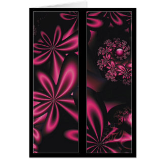 La passion fleurit la carte de signet