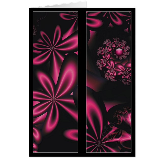 La passion fleurit la carte de signet (Devant)