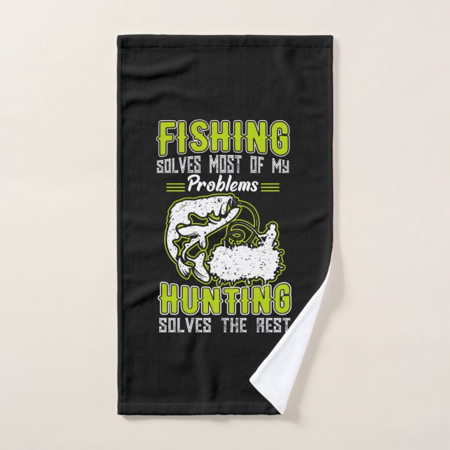 La Pêche Résoud La Plupart De Mes Problèmes (Serviette à main)