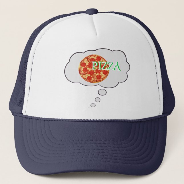 La pensée à la pizza pensent le casquette de bulle (Devant)