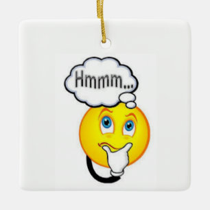 **LA PENSÉE ÉMOJI*** ORNEMENT DE NOËL