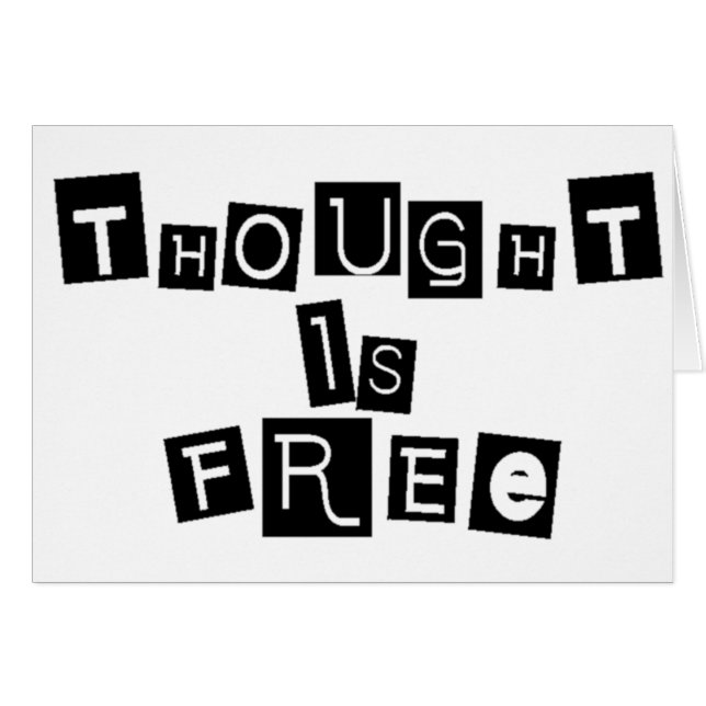 La pensée est libre (Devant horizontal)