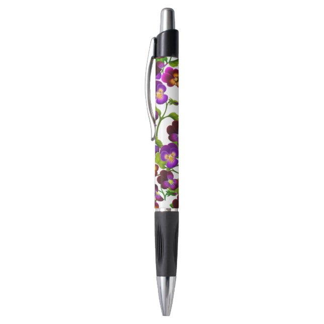 La pensée pourpre de jardin fleurit le stylo (Haut (Vertical))