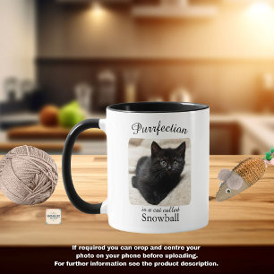 La perfection est une tasse personnalisée pour cha