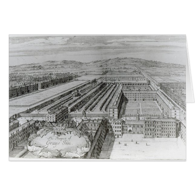 La perspective de l'auberge de gris, 1720 (Devant horizontal)