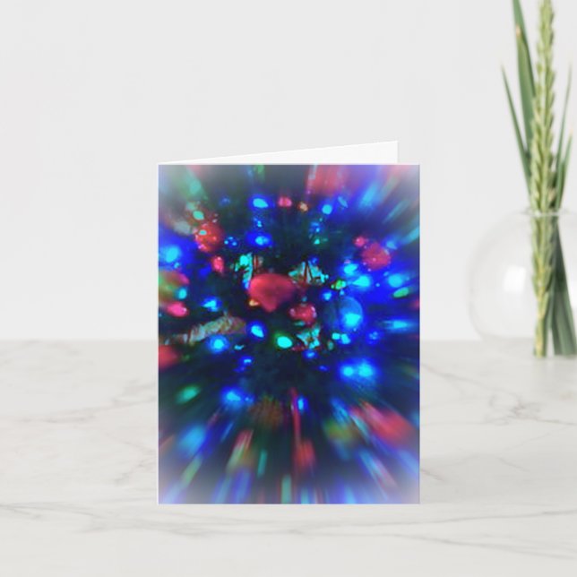 La petite carte de Noël, bleu allume Orniments (Devant)