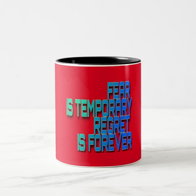 la peur est temporaire Mug (Centre)