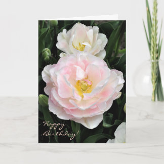 La pivoine a fleuri la carte d'anniversaire de