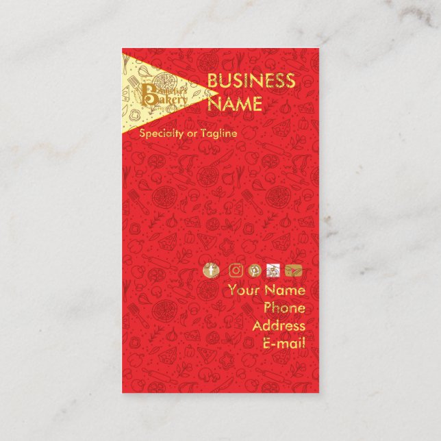 La pizza est la meilleure carte de visite (Dos)