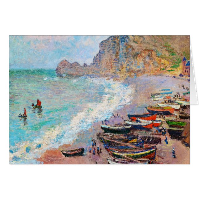 La plage chez Etretat Claude Monet (Devant Horizontal)