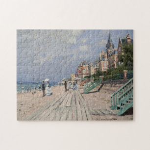 La plage de Trouville par Claude Monet Puzzle
