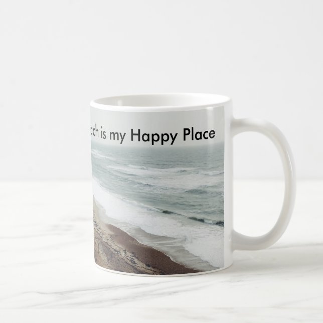 La plage est ma tasse heureuse d'endroit (Droite)