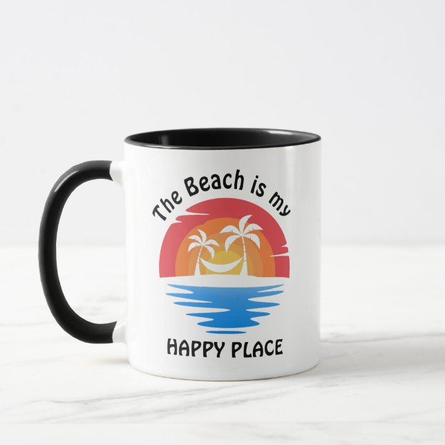 La plage est mon Happy Place Mug (Gauche)