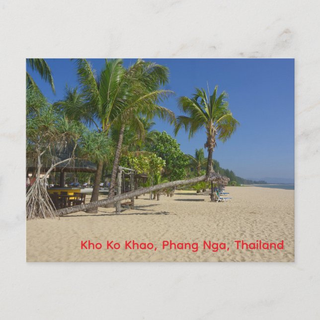 La Plage, Kho Ko Khao, Phang Nga Carte Postale (Devant)