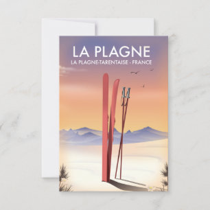 La Plagne, La Plagne-Tarentaise, poster de ski Fra