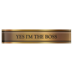 La plaque d'identification de bureau exécutif de