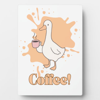 La plaque photo Canard au Café