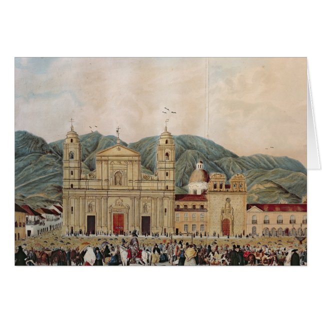 La plaza de Bolivar, Bogota, 1837 (Devant horizontal)