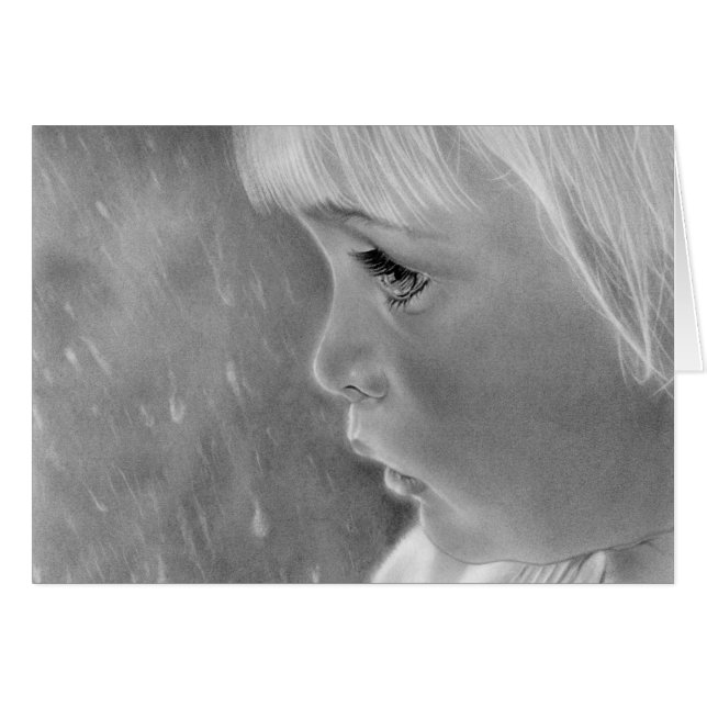 La pluie disparaissent carte partie (Devant horizontal)