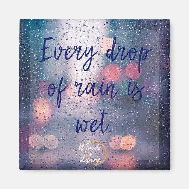 La pluie est un aimant humide (Devant)