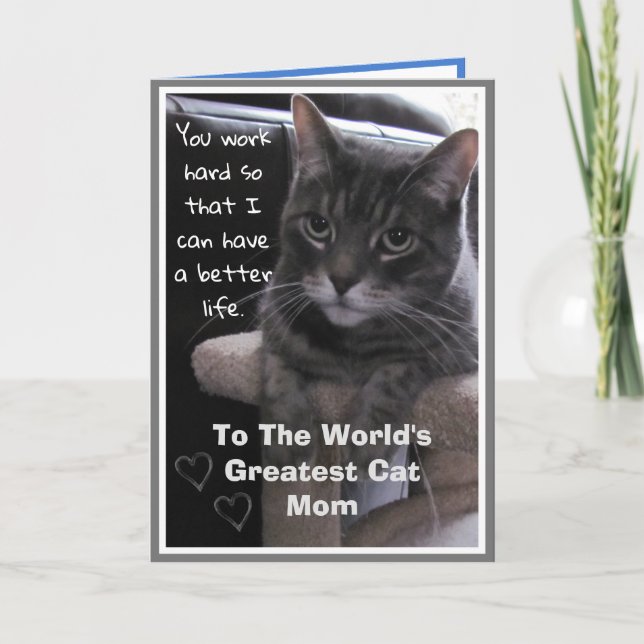 La plus grande carte de maman chatte du monde (Devant)