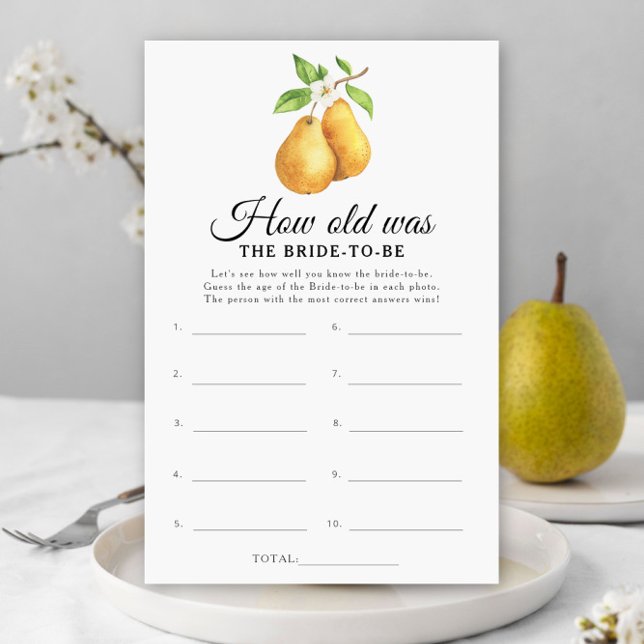 La poire parfaite Quel âge avait la mariée pour êt (Créateur téléchargé)