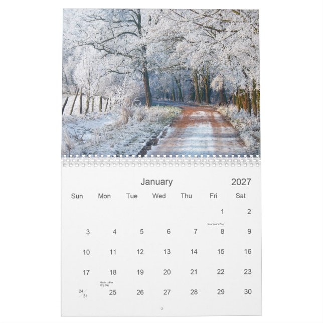 La Pologne - calendrier (Jan 2027)