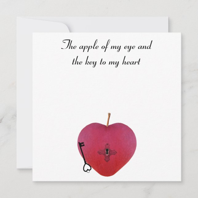 La pomme de mon oeil et la clé de mon coeur (Devant)