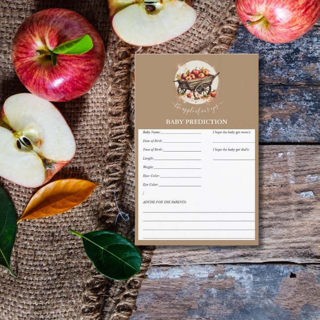 La Pomme De Notre Baby shower Oeil Jeu Prédit (Créateur téléchargé)
