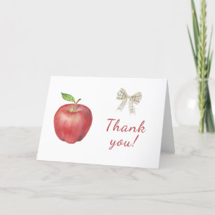 La pomme de notre Carte de remerciements de Baby s