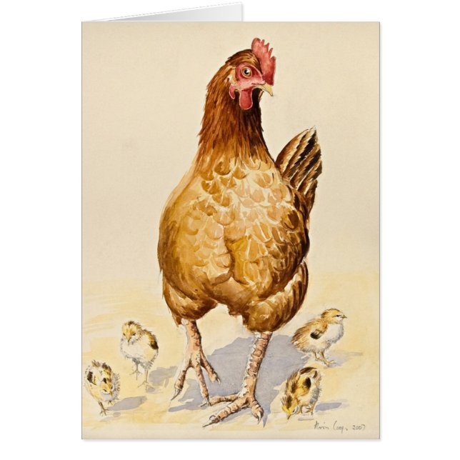 La poule et ses poussins 2007 de George (Devant)