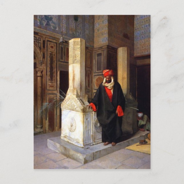 La prière à la carte postale Tomb (Devant)