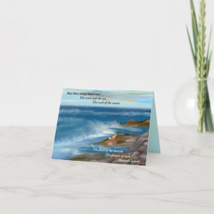 La prière de la carte de pâque de l'homme