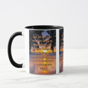 La prière de sérénité de Dieu Mug à deux tons